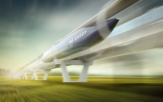 Картинка High-speed transportation system, Futuristic Technology, Футуристическая технология, Высокоскоростная транспортная система, Hardt Hyperloop