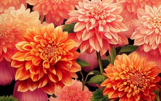 Картинка макро, цветы, сад, рисунок, картина, красный, арт, графика