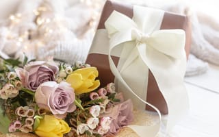 Картинка любовь, цветы, romantic, романтика, flowers, tulips, подарок, spring