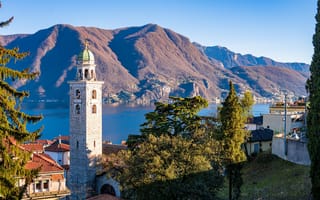 Картинка горы, озеро, Швейцария, Лугано, Lugano