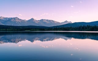 Картинка Горы, Озеро, Пейзаж, Канада
