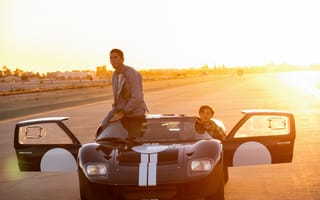 Картинка Ford GT, prototype, Ken Miles, Noah Jupe, father, son, Christian Bale, Ford v Ferrari