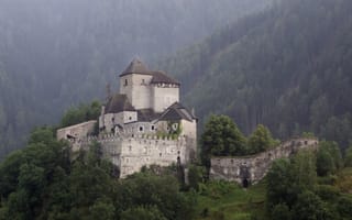 Картинка лес, деревья, Italy, средневековая архитектура, замок Райфенштайн, South Tyrol, Италия, Южный Тироль