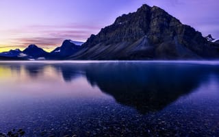 Картинка Лето, Канада, Banff National Park, национальный парк Банф, Evening Lake, Canada, Summer, Вечернее озеро