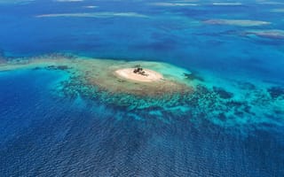 Картинка Panama, Панама, Острова Сан-Блас, San Blas Islands, Blue Ocean, Голубой океан