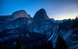 Картинка USA, США, Yosemite National Park, Соединенные Штаты, United State, Национальный парк Йосемити, водопады Вэлли, Valley Waterfalls