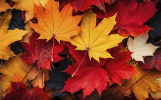 Картинка осень, листья, colorful, текстура, leaves, autumn