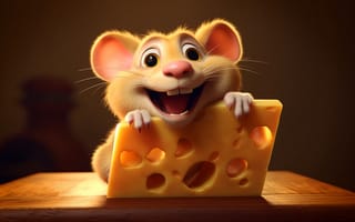 Картинка мышь, сыр, белая, мордашка, крыска, крыса