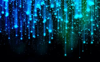 Картинка абстракция, свечение, drops, вспышки, неон, glow, струи, neon