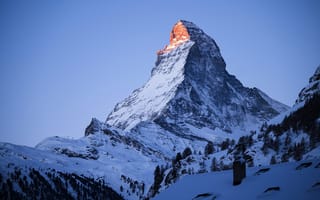 Картинка горы, Швейцария, Церматт, Zermatt, Альпы, Matterhorn, Маттерхорн, Вершина