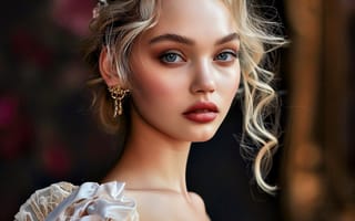 Картинка девушка, лицо, арт, портрет