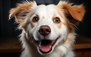 Картинка Собака, Взгляд, Цифровое искусство, Искусство искусственного интеллекта, Нейросеть, ИИ-арт, Морда