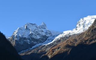 Картинка снег, горы, Домбай