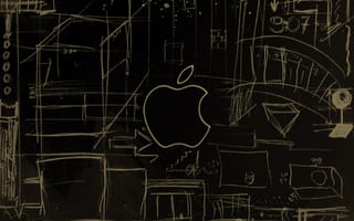 Картинка apple, логотит, яблоко, лого, рисунок