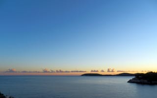 Картинка небо, закат, Дубровник, oблака, Dubrovnik