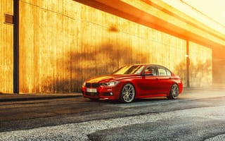 Картинка red, 3 Series, Sedan, 335i, BMW, front, F30