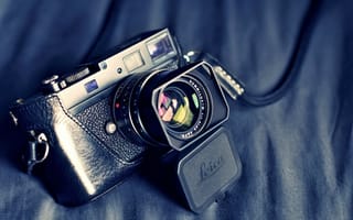 Картинка чехол, зеркальный, «Leica», фотоаппарат, объектив, однообъективный