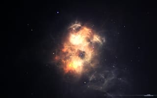 Обои звезды, туманность, свет, созвездие, nebula