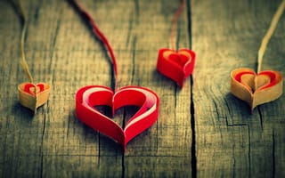 Картинка сердца, красиво, heart, настроения, любовь, сердечко, сердце, оригами, бумага, love, красный