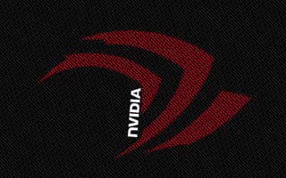 Картинка Nvidia, red, white, black, letters