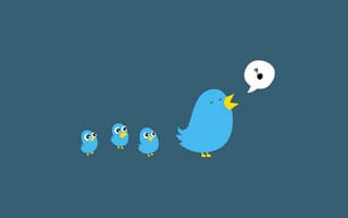 Картинка птички, поет, twitter, семья