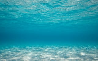Картинка океан, дно, вода, лазурь, под водой, песок