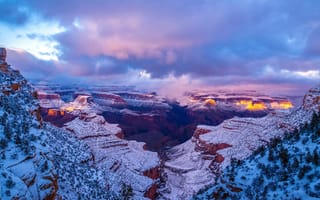 Картинка Зима, Аризона, Winter, Arizona, USA, Grand Canyon, США, Гранд-Каньон