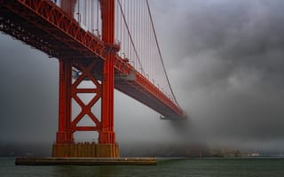 Картинка мост, туман, сан-франциско, золотые ворота, сша