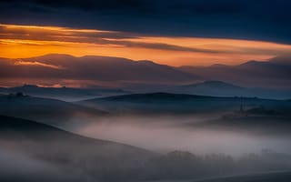 Картинка Near San Quirico - Tuscany, пейзаж, природа