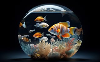 Картинка рыбки, аквариум, colorful, кораллы, glass, aquarium, coral, fish