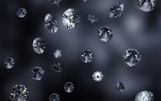 Картинка макро, черный фон, бриллианты, алмазы, macro