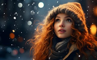 Картинка girl, hat, look, ai art, beautiful