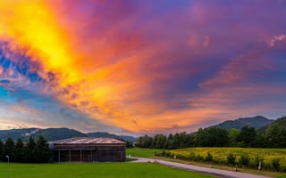 Картинка sky, landscape, nature, sunset