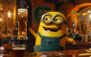 Картинка beer, minions, AI art