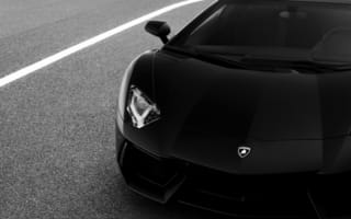 Картинка Lamborghini Aventador, ламборгини, авто, supercar, lp700-4, черно белое