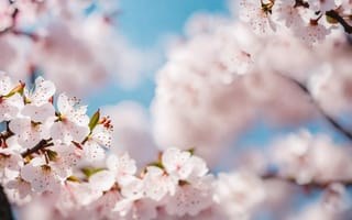 Картинка солнце, цветы, blossom, цветение, sunshine, flowers, cherry, весна