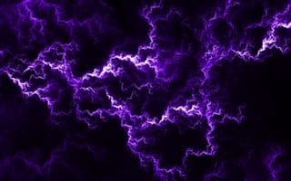 Картинка abstract, lightning, purple, digital art