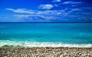 Картинка colorful, waves, cloud, sea, water, sky, landscape