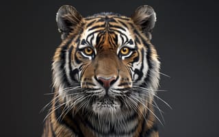 Картинка tiger, looking at viewer, AI art