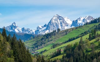 Картинка небо, пейзаж, Австрия, горы