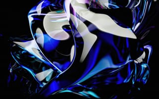 Картинка abstract, glass, blue