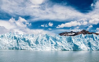 Картинка лед, вода, пейзаж, снег, ледники, горы