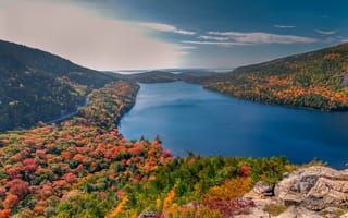 Картинка forest, river, landscape, nature