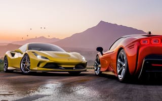 Картинка Games, Ferrari SF90, Forza Horizon 5, Ferrari F8 Tributo