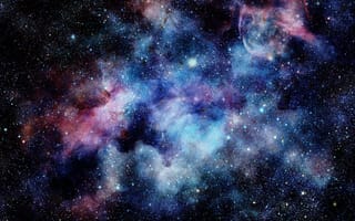 Картинка infinity, glow, hubble, galaxy, interstellar, illustration, infrared, hydrogen