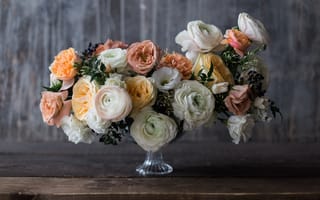 Картинка love, ribbons, coral reefs, bride and groom, coral, celebration, floral, bouquet