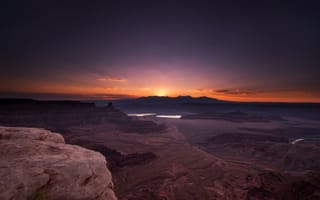 Картинка солнце, национальный парк, каньон, скалы, рассвет