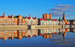 Картинка water, yoshkar-ola, promenade, mari, bruges, embankment