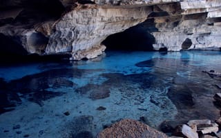 Картинка fishes, brasil, blue lake, chapada diamantina, cavern