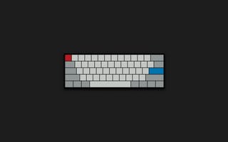 Картинка темный, минимализм, keyboard, dark, minimalism, клавиатура